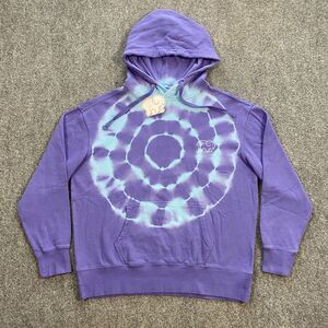 Ivory Ella Dusk Burst Tie Dye Sweatshirt Hoodie Womens Small S Purple Blue NWT